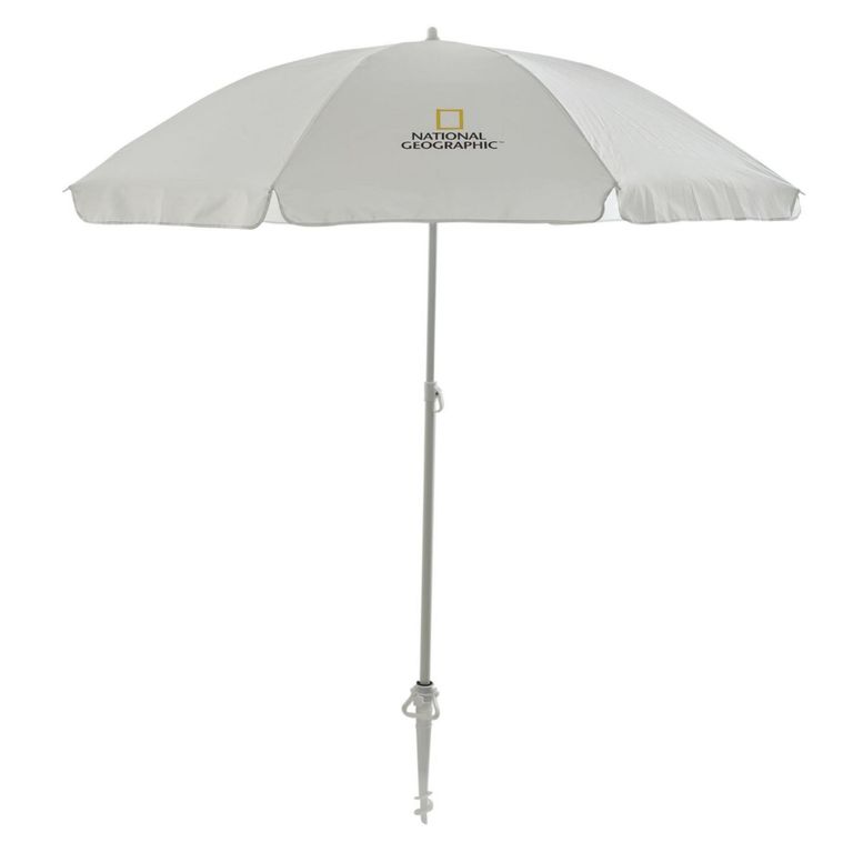 Sombrilla de Playa +UV 50 1.9m Blanca
