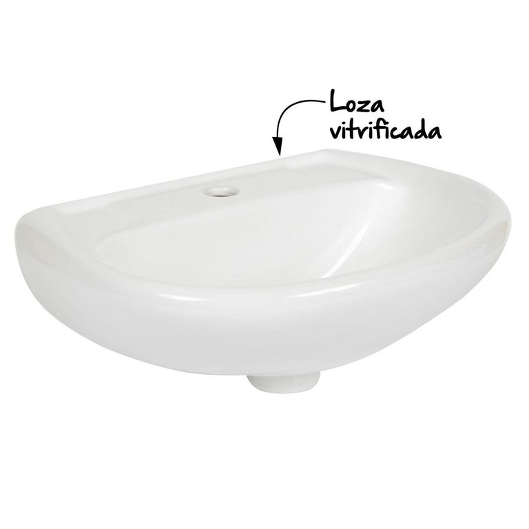 Lavamanos Sobre Pedestal Italgrif Aruba Blanco