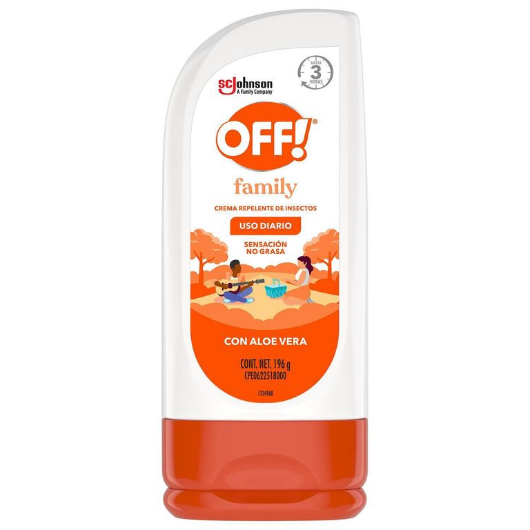 Repelente Crema OFF Family 196gr/12PE