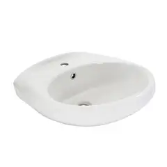 ITALGRIF - Lavamanos Sobre Pedestal Cancun Blanco