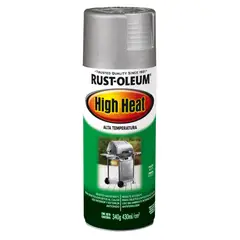 RUST OLEUM - Aerosol Alta Temperatura Plata Mate 340 Gr.