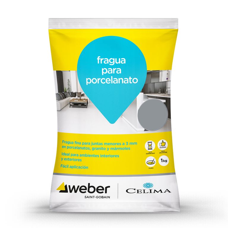 Fragua para Porcelanatos Celima Aluminio 1kg