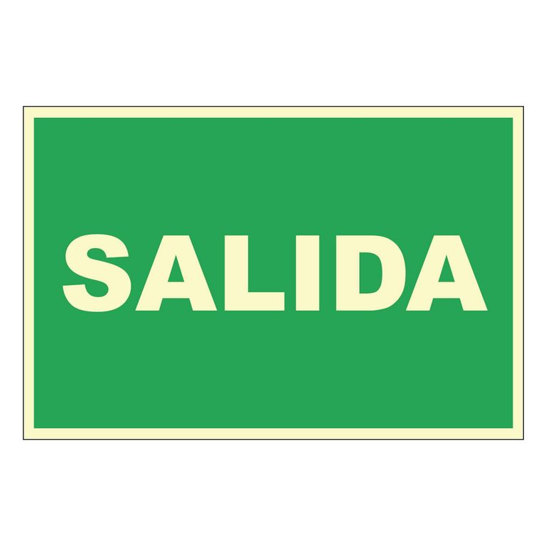 Señal de Salida 20x30 cm.