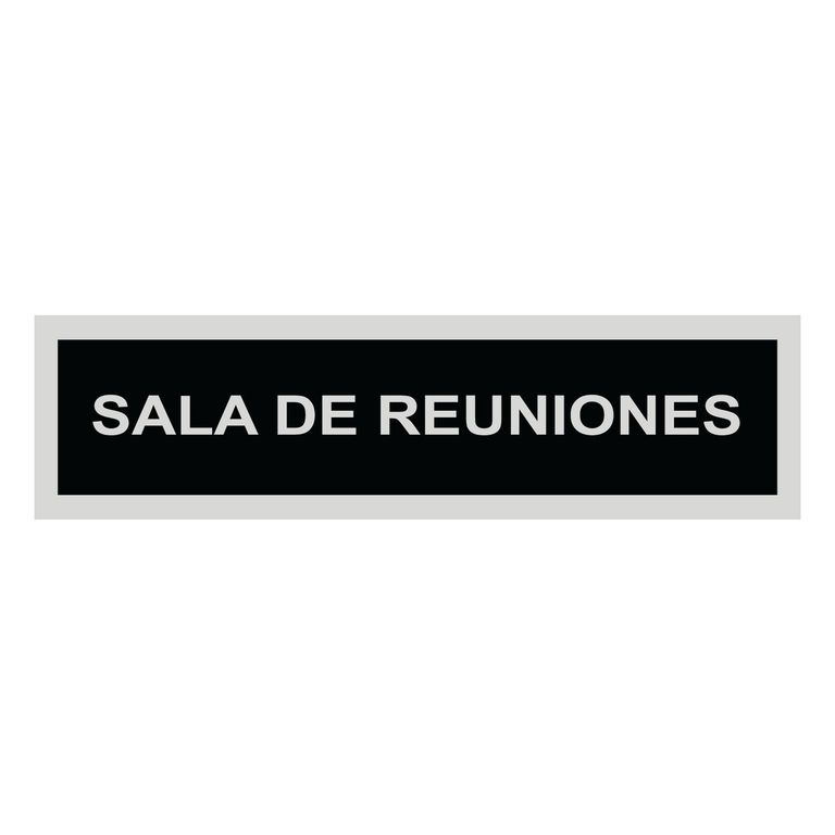 Señal de Sala de Juntas 18x5 cm.