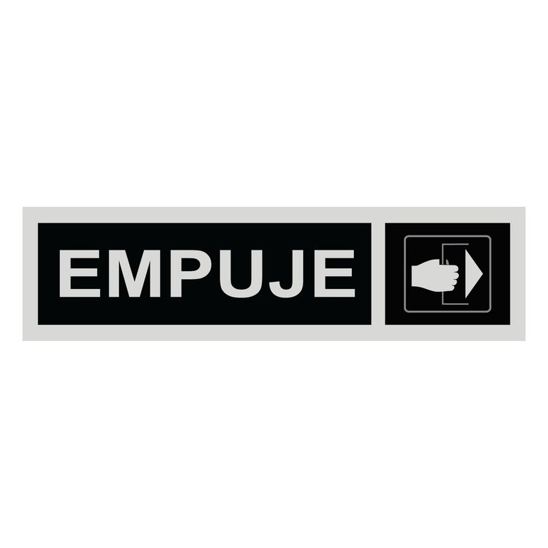 Señal de Empuje 18x5 cm.
