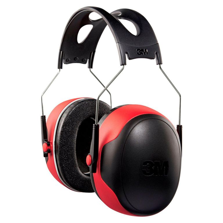 Orejeras 3M Vincha Rojo/Negro