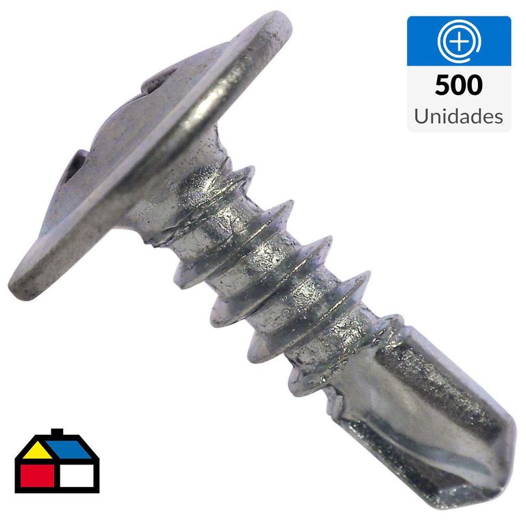Tornillo Autoperforante Punta Broca 8x1/2" x 500 unid.