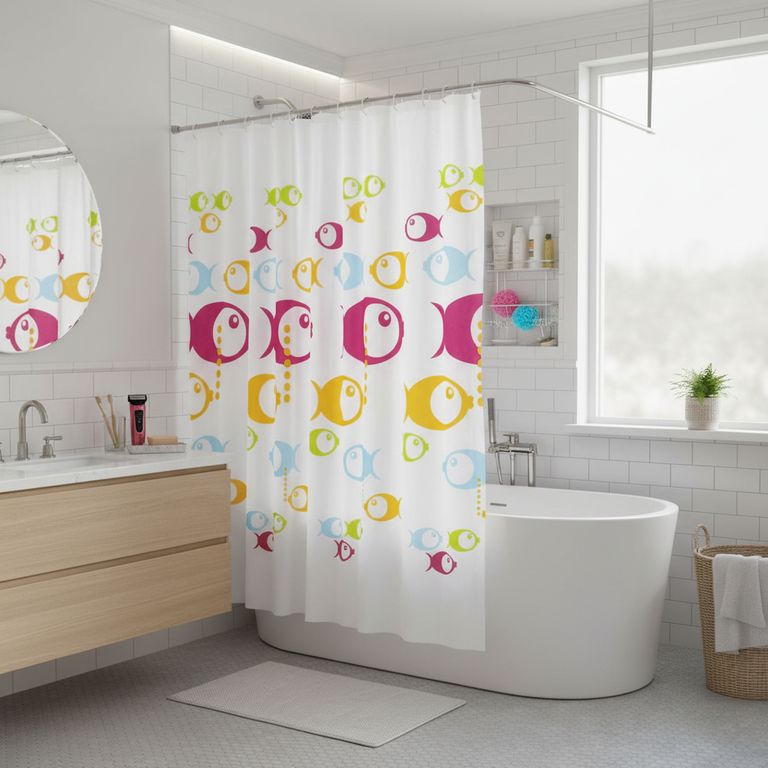Cortina de Baño Peva Surtido 180x180cm
