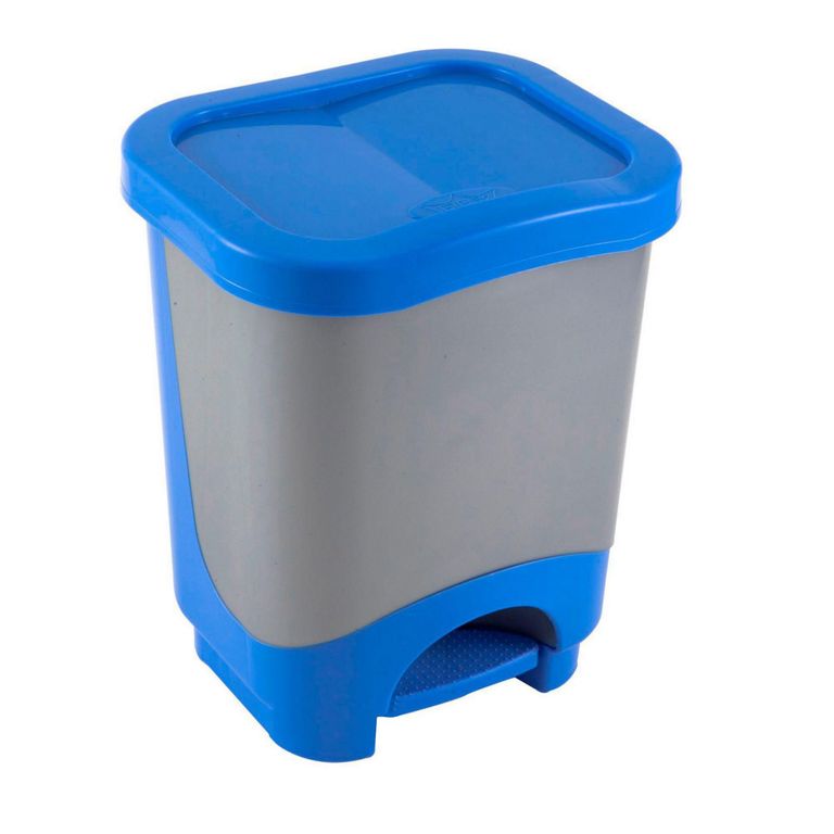 Papelera de Plástico con Pedal Danubio Colores Surtidos 8L