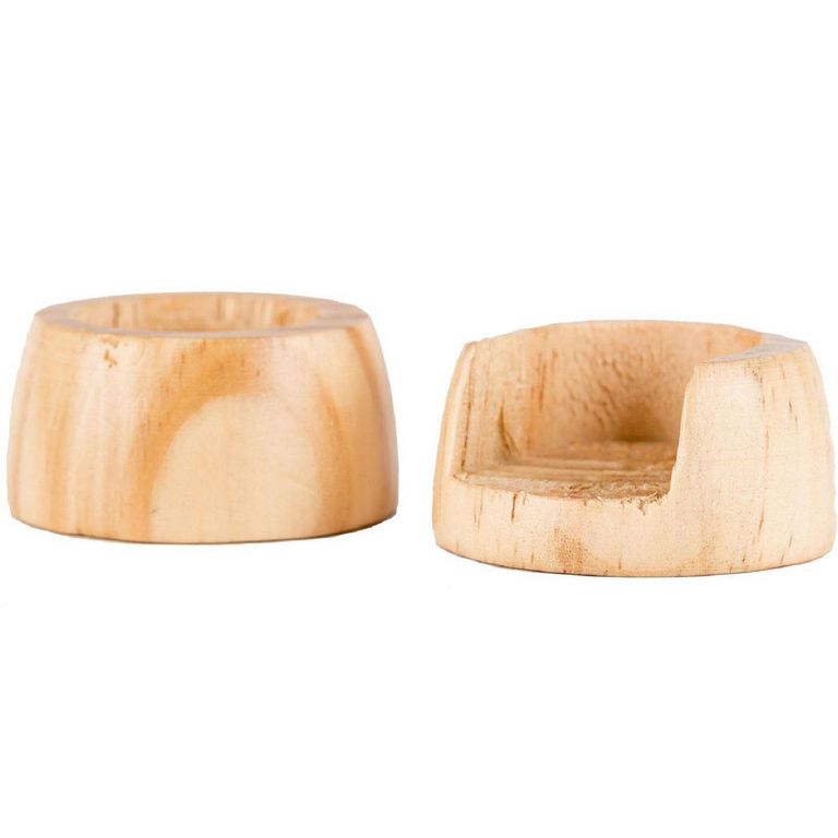 Soporte Lateral madera natural 28mm (2un)