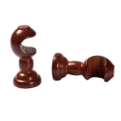 JUST HOME COLLECTION - Soporte Simple Muro Chocolate 28mm