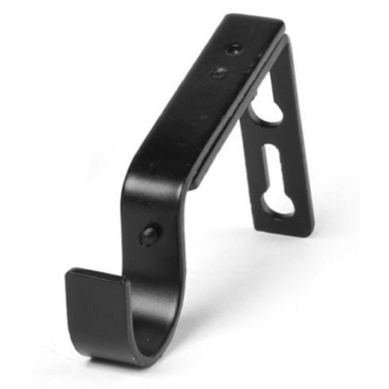 Soporte simple Muro fierro negro 28mm (2un)
