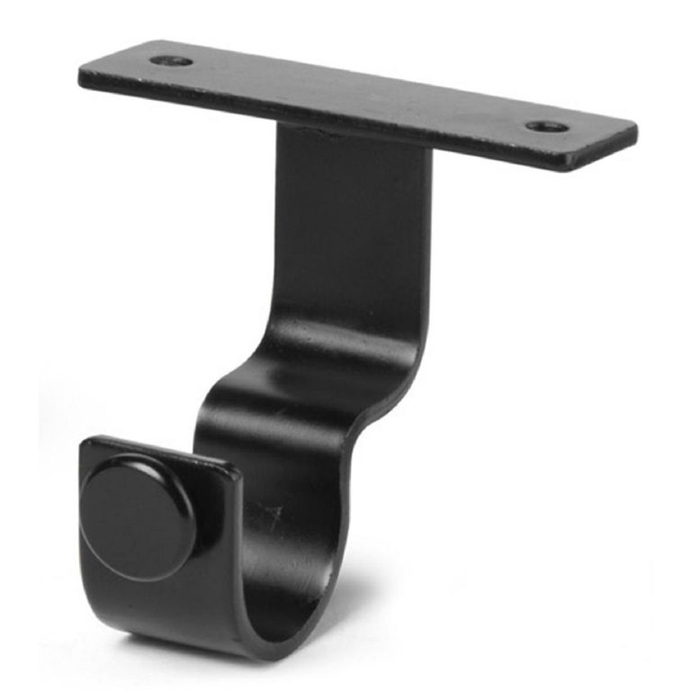Soporte simple Techo fierro negro 28mm (2un)