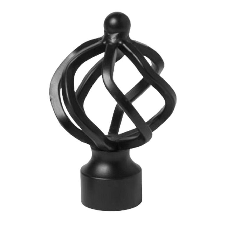 Terminal Bola Alambre fierro negro 28mm (2un)