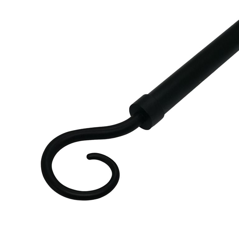 Terminal Gancho fierro negro 28mm (2un)