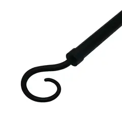 JUST HOME COLLECTION - Terminal Gancho Fierro Negro 28mm