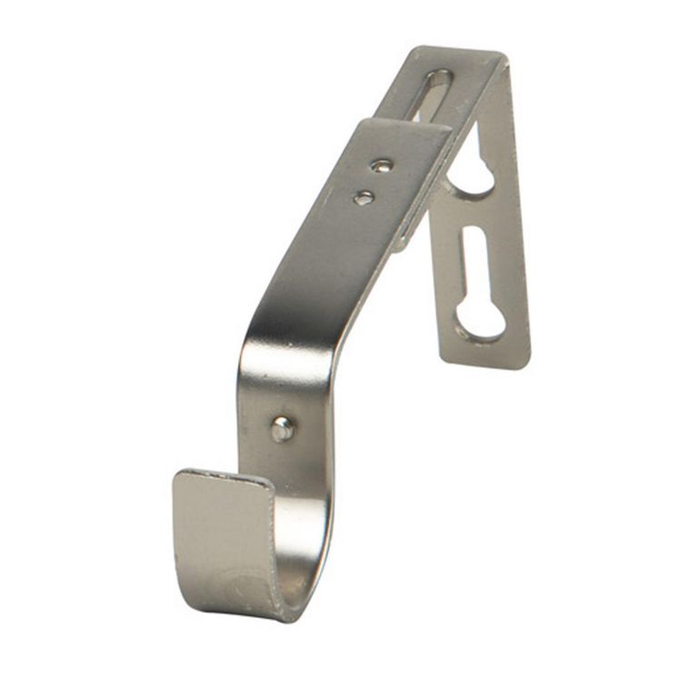 Soporte simple Muro plateado 28mm (2un)