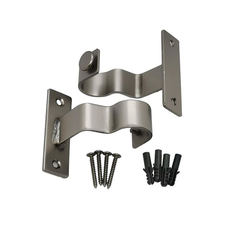 Soporte simple Techo plateado 28mm (2un)