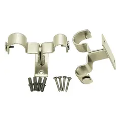 JUST HOME COLLECTION - Soporte Doble Techo Plateado 28 mm