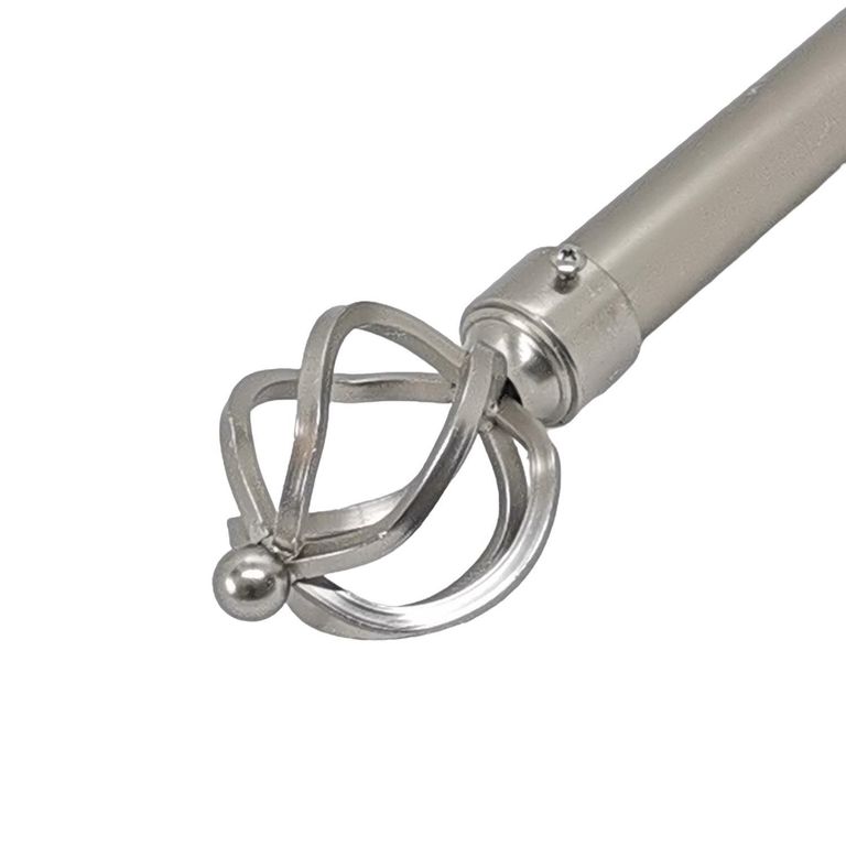 Terminal Bola Alambre fierro plateado 28mm (2un)