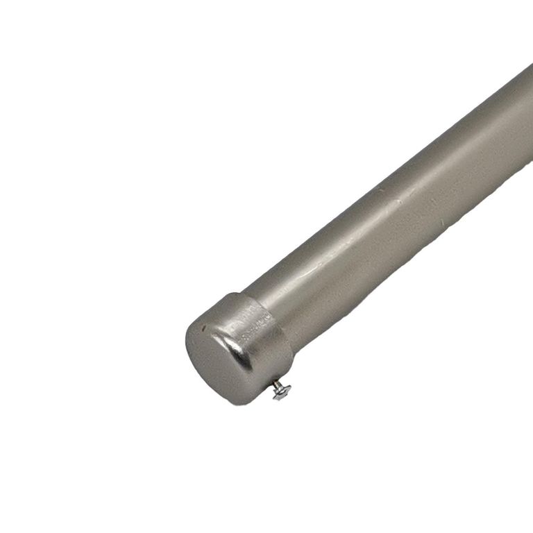 Terminal Tope fierro plateado 28mm (2un)