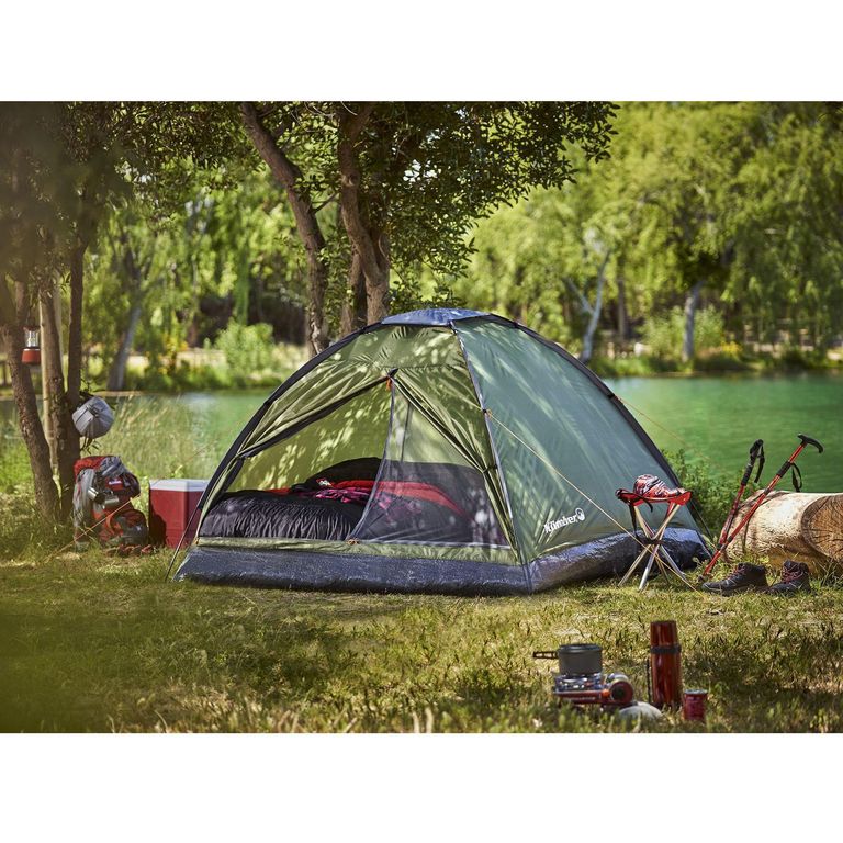Carpa Para 4 Personas Modelo Dome Color Verde