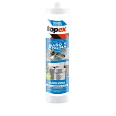 TOPEX - Silicona baños y cocinas 300 ml transparente