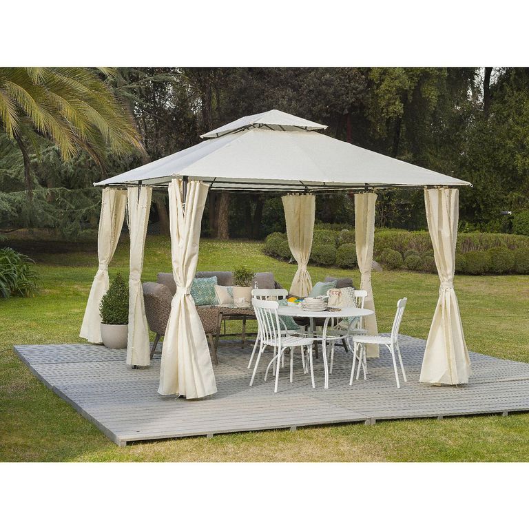 Pérgola de Metal Blanco 3x4m