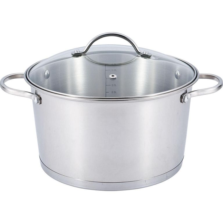 Olla de Acero Inoxidable 24cm 5.2L Gris