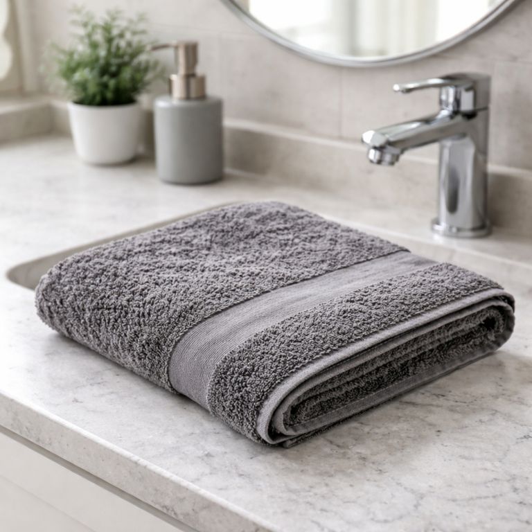 Toalla de Baño Algodón Extra 650gr 90x180cm Gris