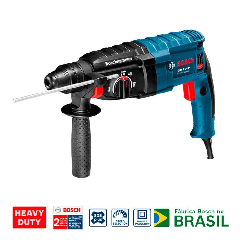 Rotomartillo SDS Plus Alámbrico 800W Bosch