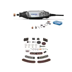 DREMEL - Dremel 3000 Minitorno + 10 Accesorios + Set de Accesorios Multipropósito 110 Piezas Dremel