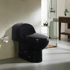 SENSI DACQUA - WC Inodoro One Piece Lara Plus Negro