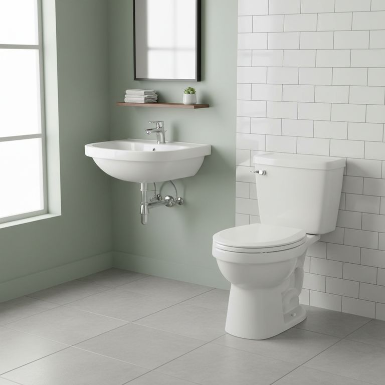 Combo Taza Acuacer - Laguna Blanco + Tanque Acuacer Ecoline Pal Bco + Lavatorio Bali Blanco.
