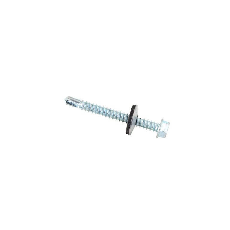 Tornillo Autoperforador Hexagonal con Arandela Neopreno 12x2" 100 unid.