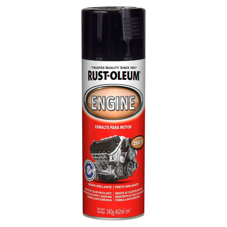Pintura para Motores Negro Brillante 312Gr.