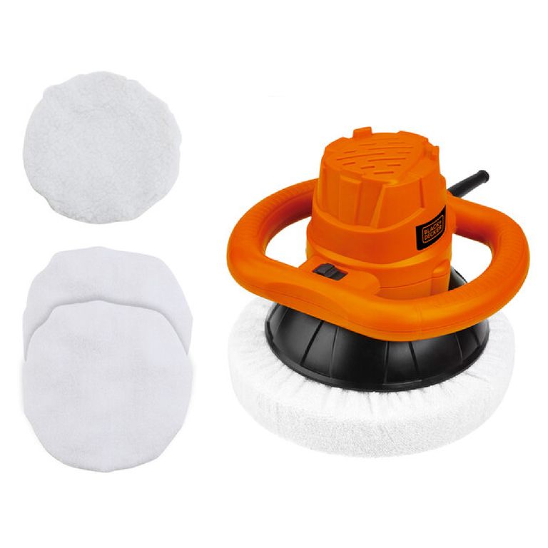 Pulidora Orbital Eléctrica Black+Decker 10" 120 W + 3 Bonetes KP12K