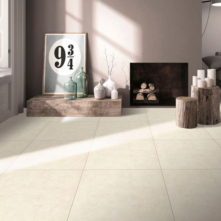 Gres Porcelanico Beige Cementicio 60X60cm 1.44m2 Mate