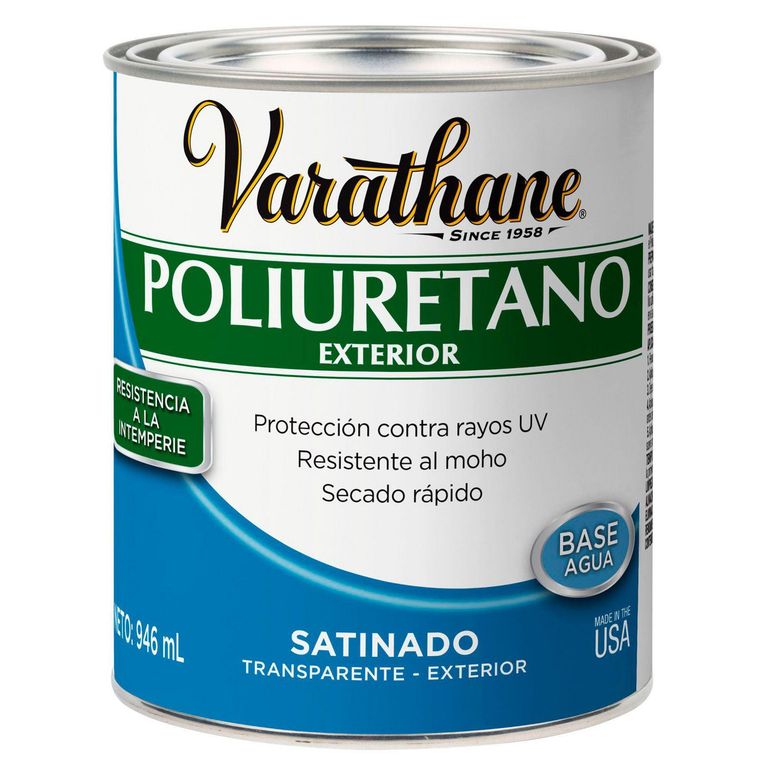 Poliuretano para Madera de Exterior Varathane Satinado 0,946L