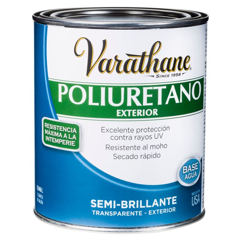 Poliuretano para madera de exterior Varathane Semi Brillante 0,946L