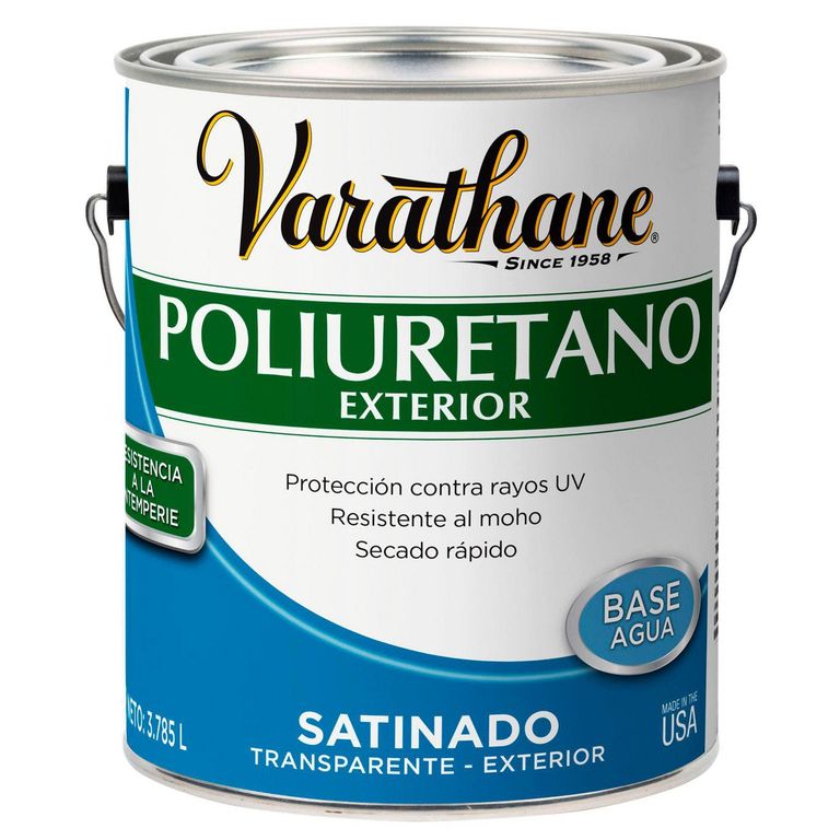 Poliuretano para Madera de Exterior Varathane Satinado 3,785L