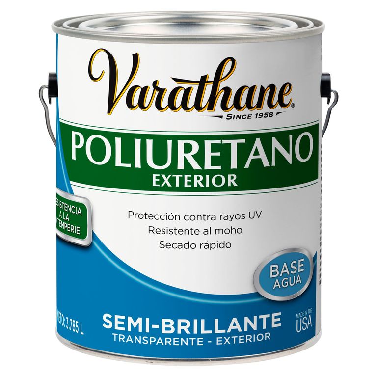Poliuretano para madera de exterior Varathane Semi Brillante 3,785L