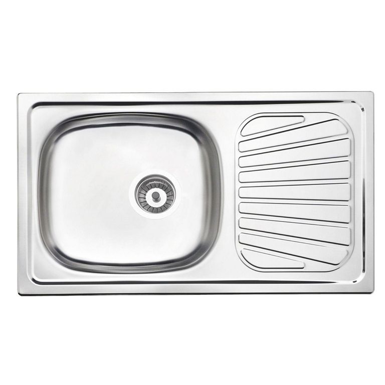 Lavadero de Cocina Acero Inoxidable Tramontina 1 Poza con Escurridero Eco 78x43cm