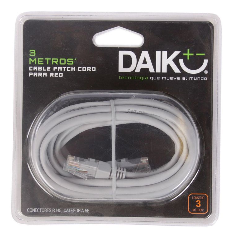 Cable Patch Cord para Red 3 mt
