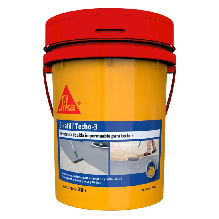 Impermeabilizante de techos SikaFill Techo-3 Gris x 20 L
