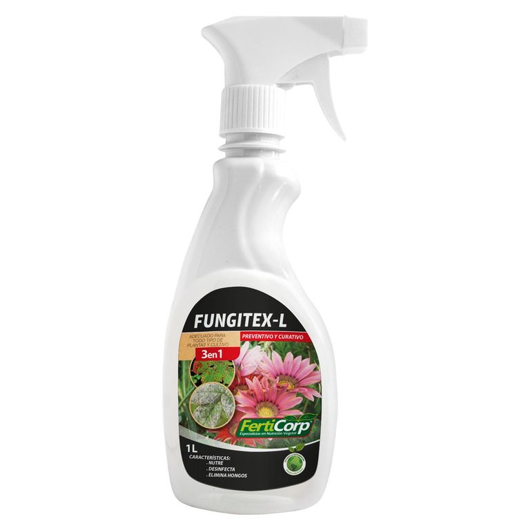 Líquido Anti Hongos Fungitex con Pulverizador 1L Plástico