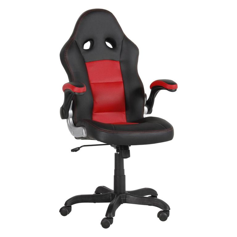 Silla de Escritorio Automóvil Roja/Negra