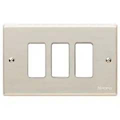 BTICINO - Placa Triple Magic Champagne