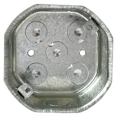 JORMEN - Caja de paso octogonal 10x10cm liviana Acero