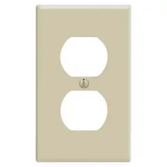 LEVITON - Placa Doble Doble Marfil